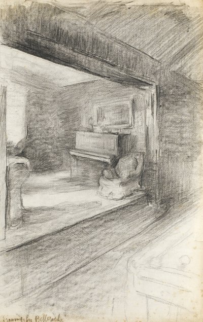 Das Wohnzimmer des Künstlers, ca. 1890 von Albert de Belleroche